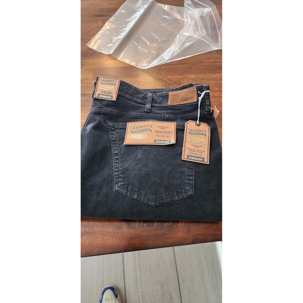 Cremiuex Corduroy Straight Leg Jeans 44×34 Chocolate Color.               Bin 2‎